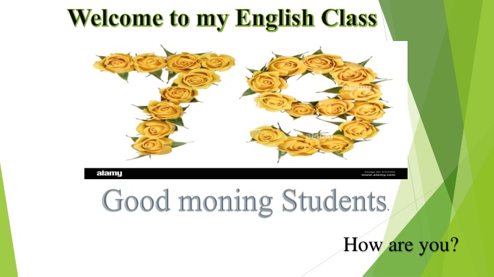 welcome to my english class