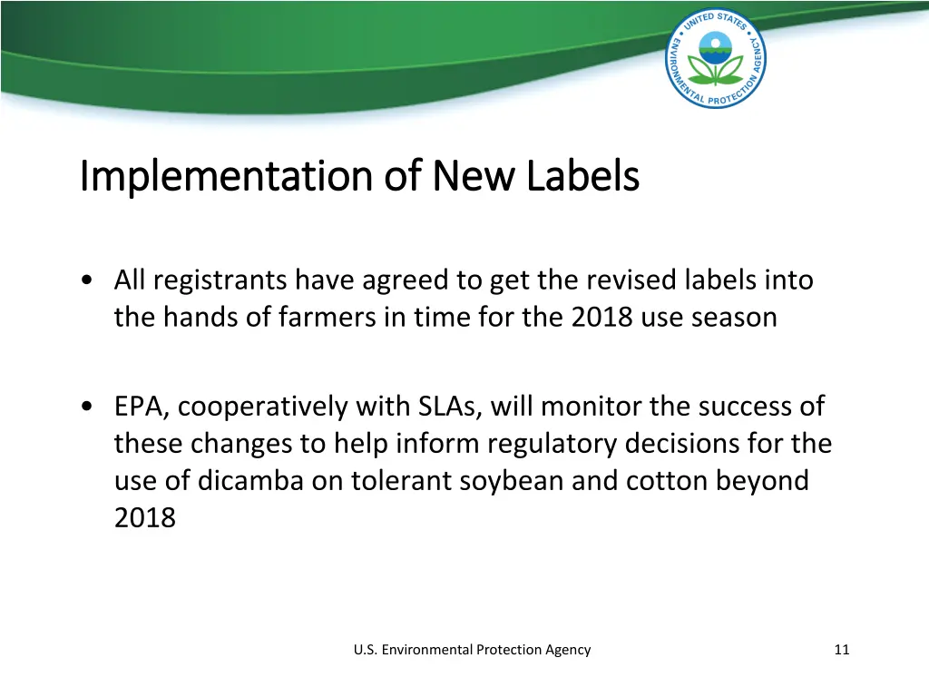 implementation of new labels implementation