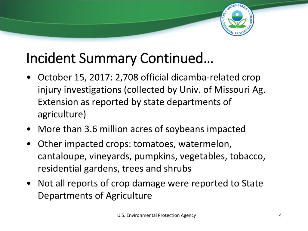 incident summary continued incident summary