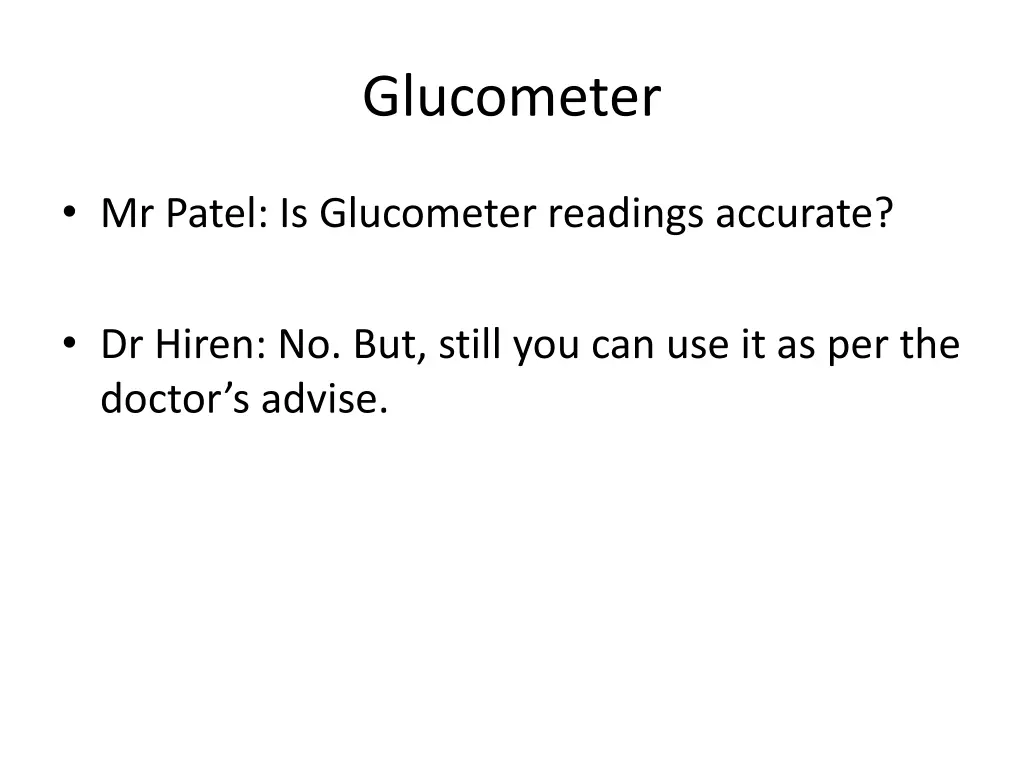 glucometer