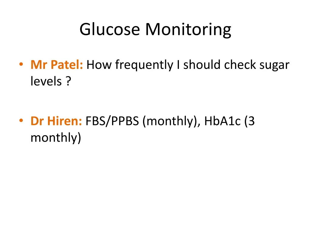 glucose monitoring