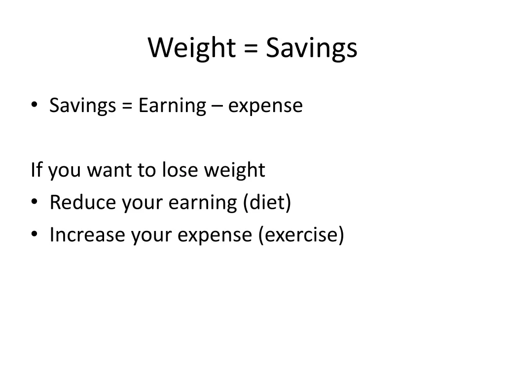 weight savings