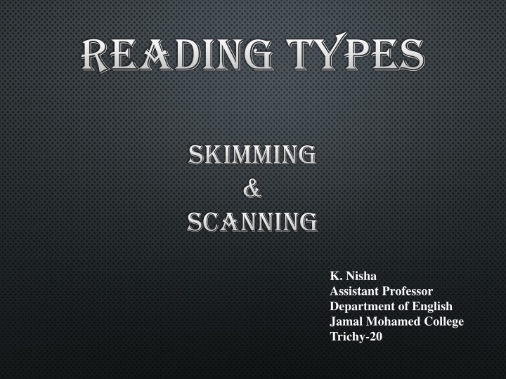 reading types