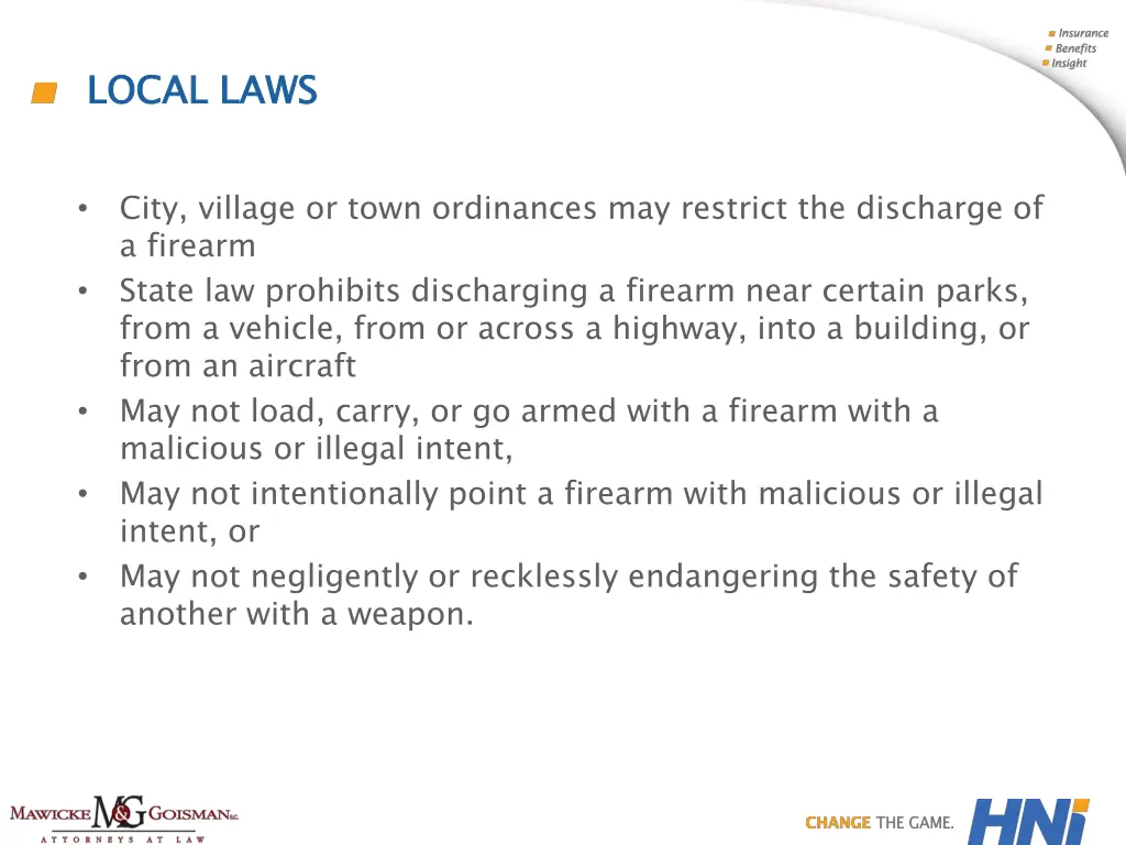 local laws