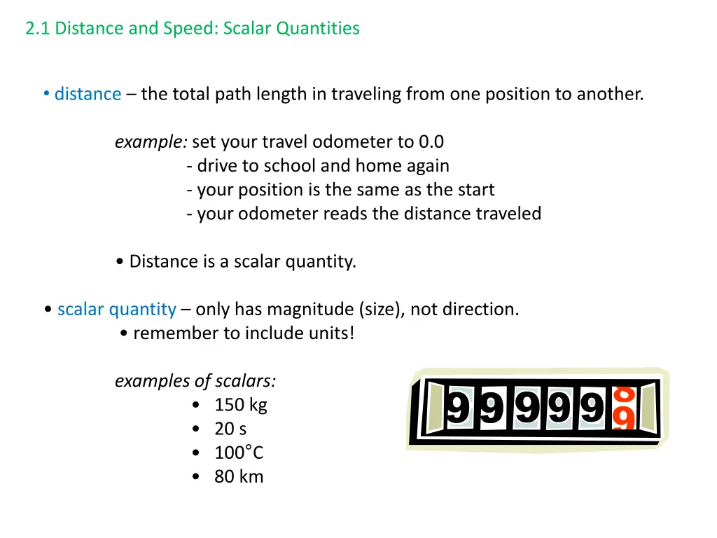 2 1 distance and speed scalar quantities 1