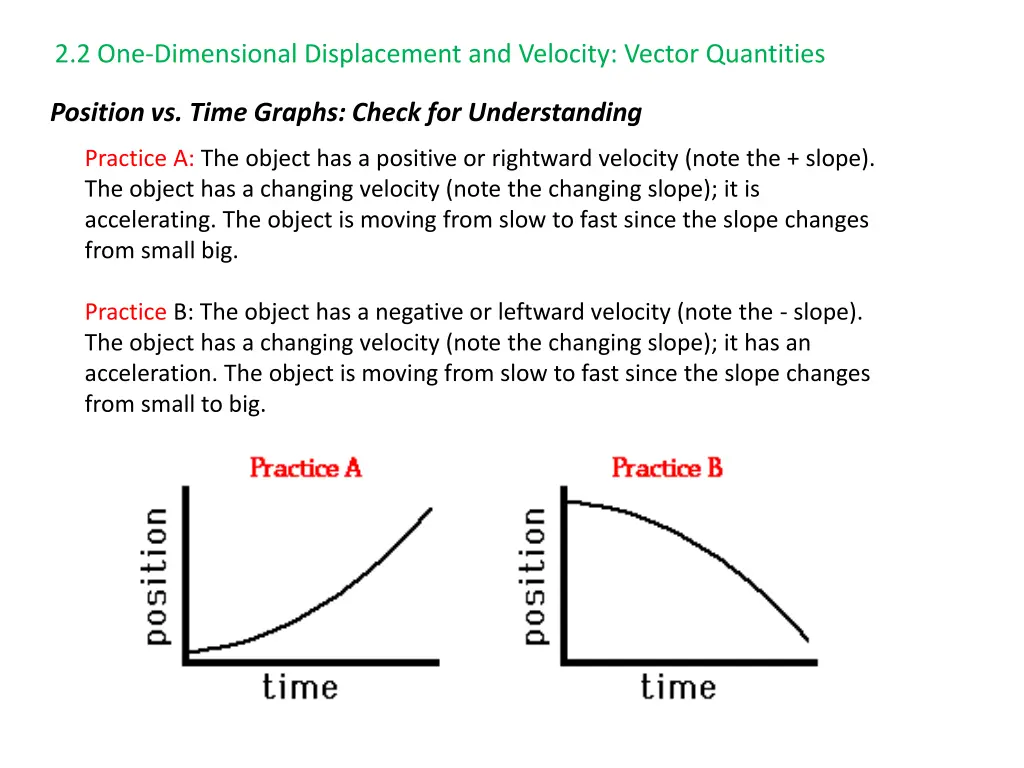 2 2 one dimensional displacement and velocity 12