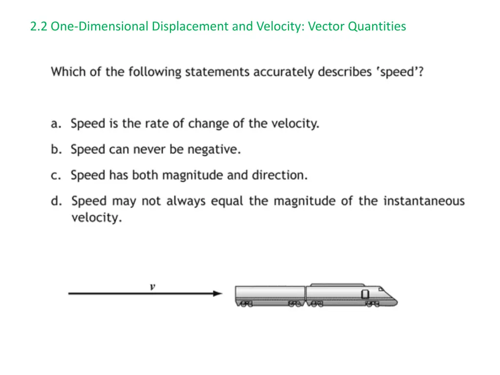 2 2 one dimensional displacement and velocity 6