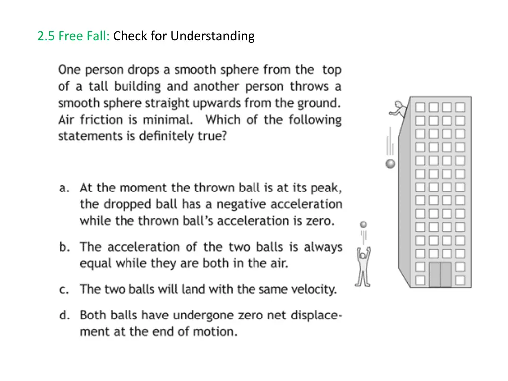 2 5 free fall check for understanding