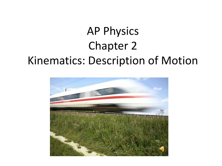 ap physics chapter 2