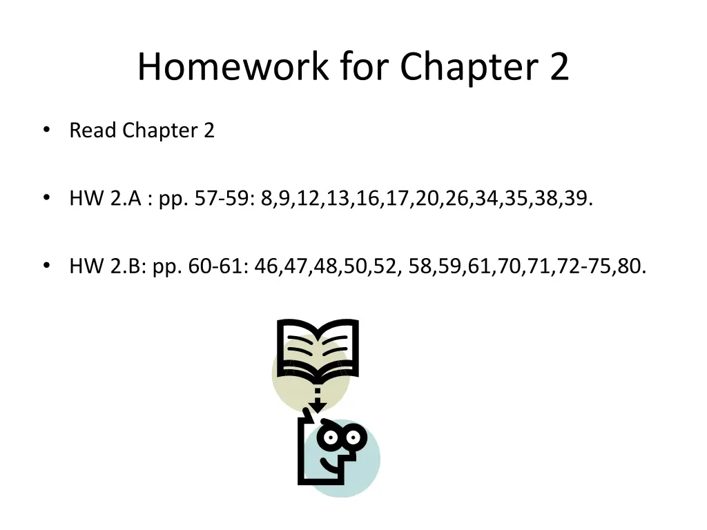 homework for chapter 2