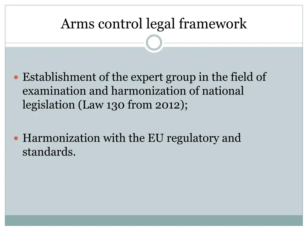 arms control legal framework