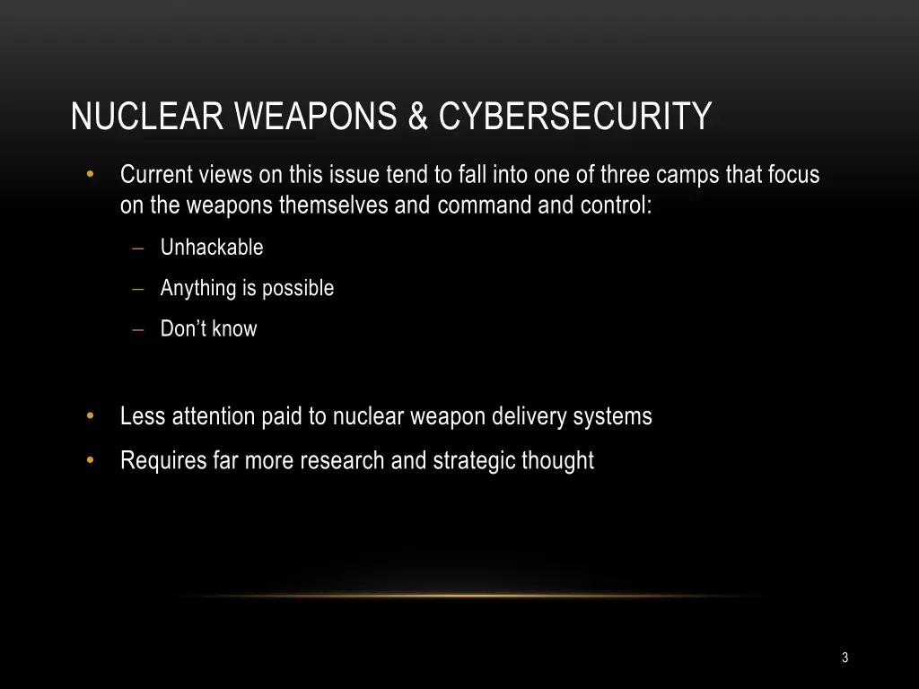 nuclear weapons cybersecurity