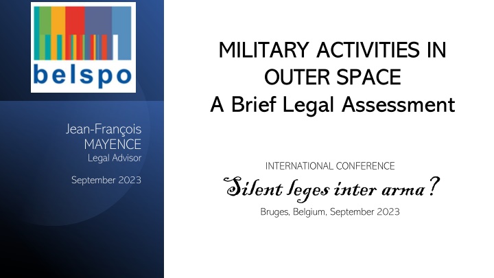 military activities in outer space a brief legal