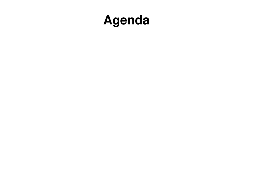 agenda