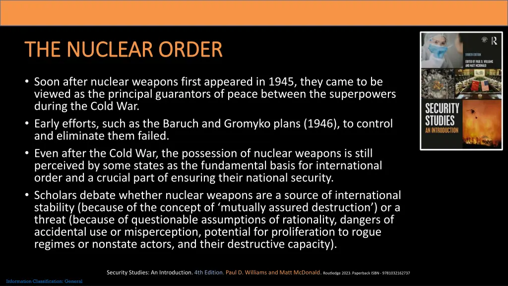 the nuclear order the nuclear order