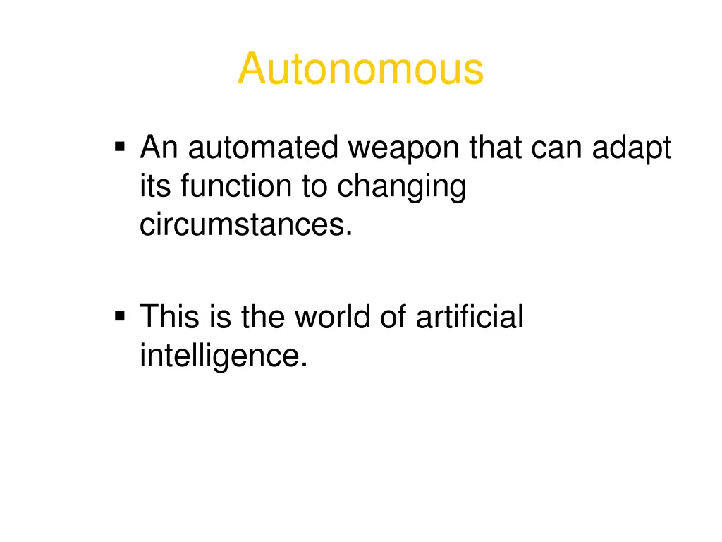 autonomous