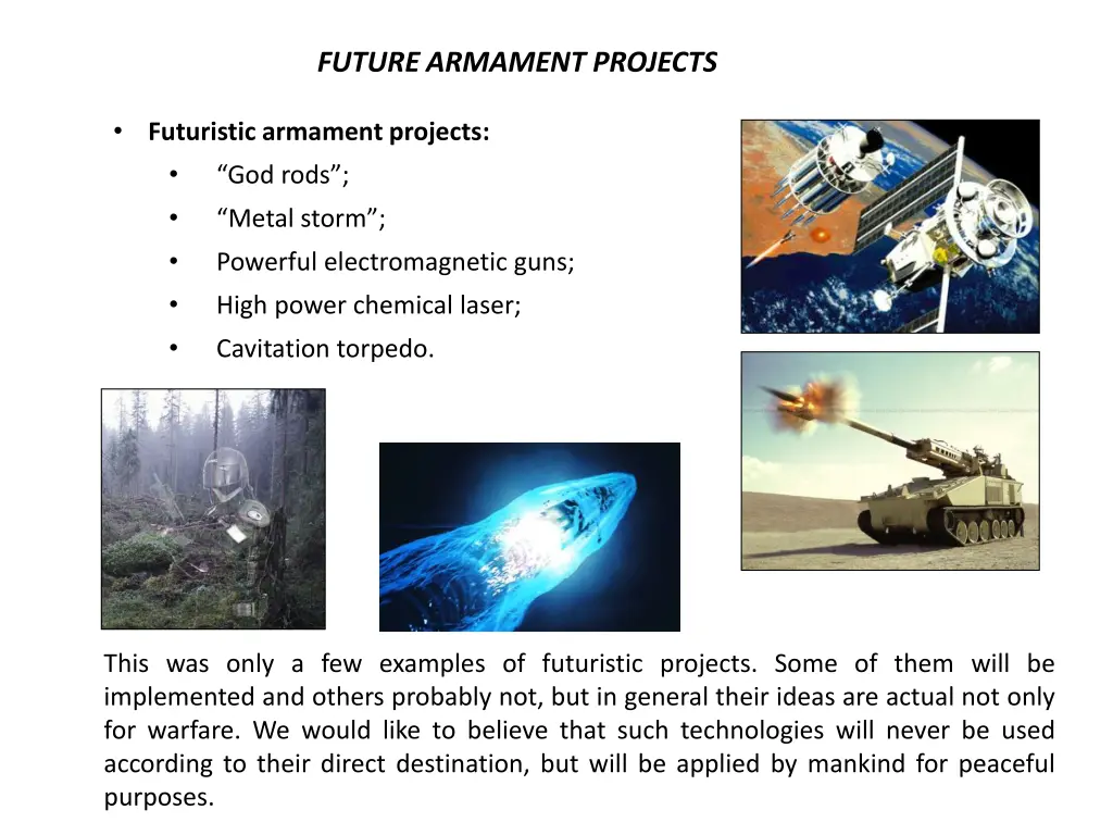 future armament projects