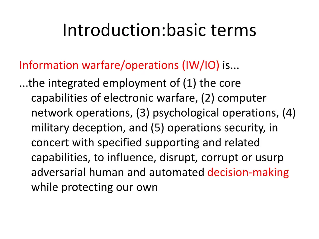 introduction basic terms