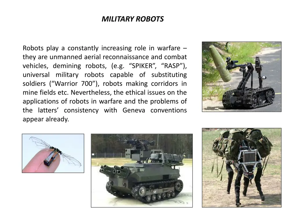 military robots