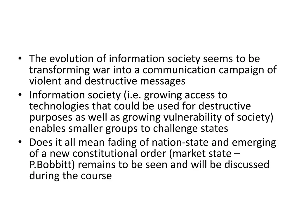 the evolution of information society seems