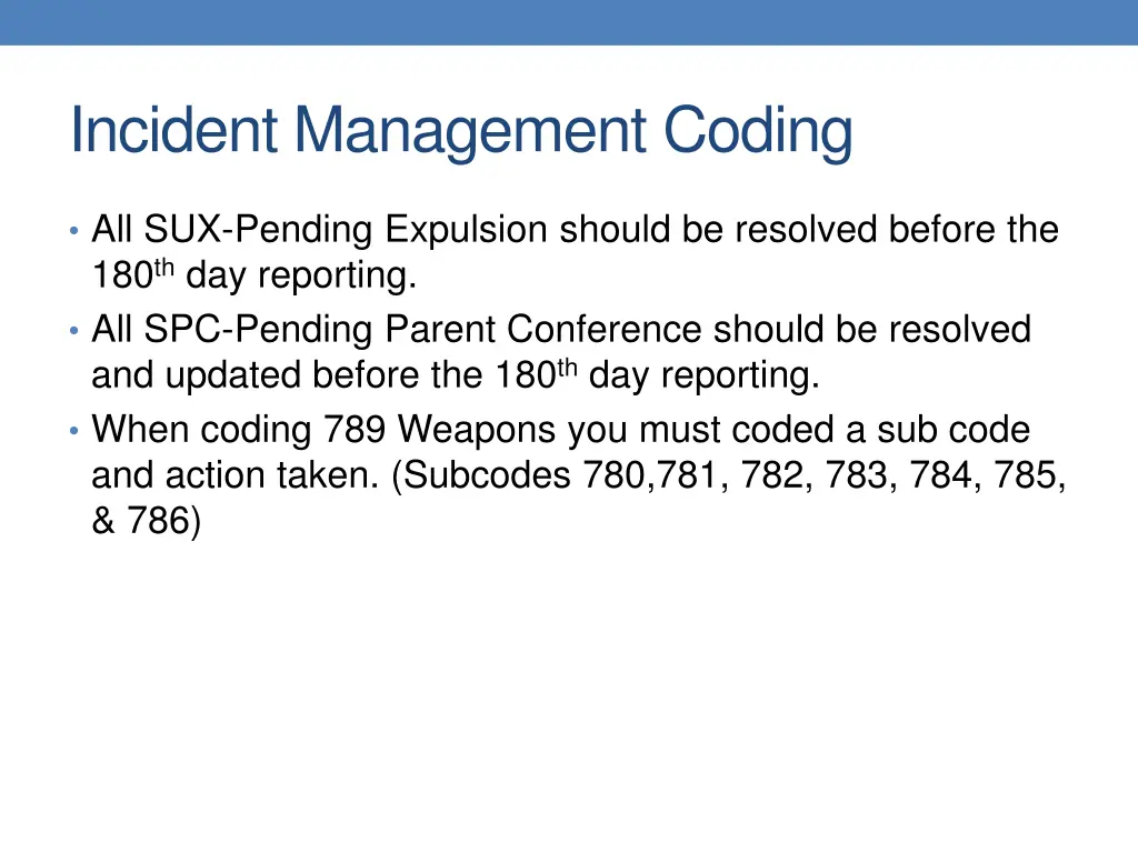 incident management coding 3