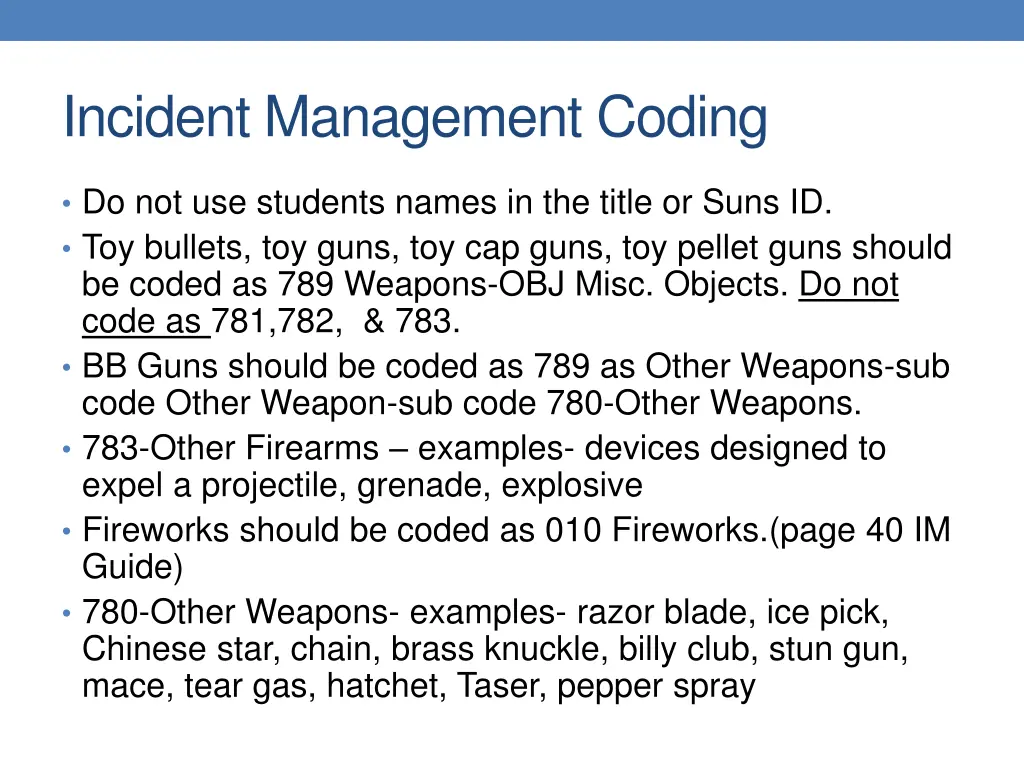 incident management coding 4