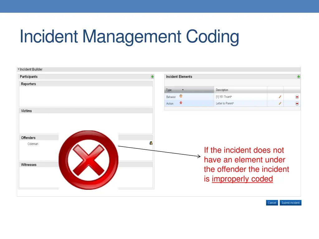 incident management coding 7