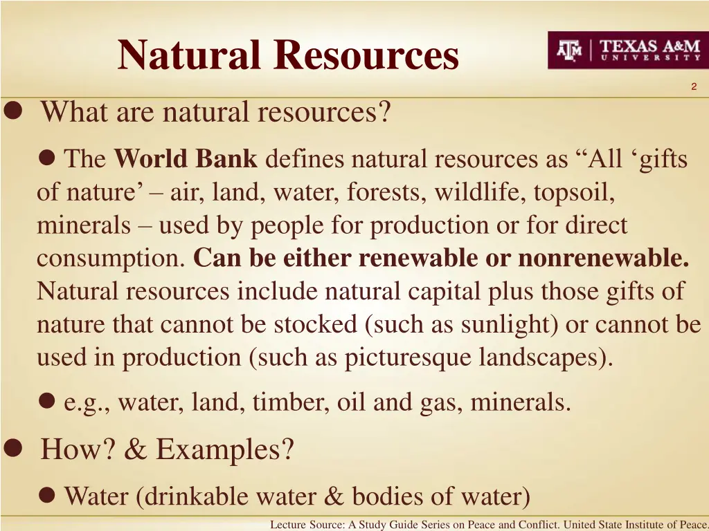 natural resources what are natural resources