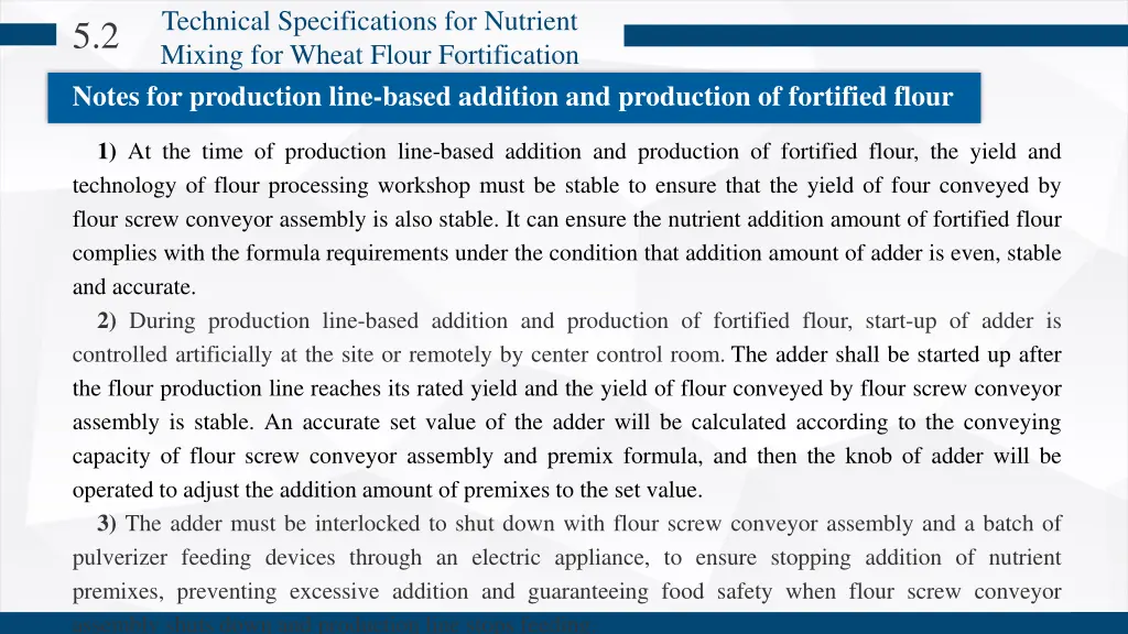 technical specifications for nutrient mixing 7