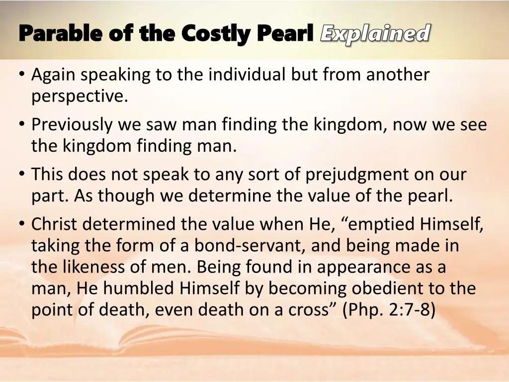 parable of the costly pearl parable of the costly 1