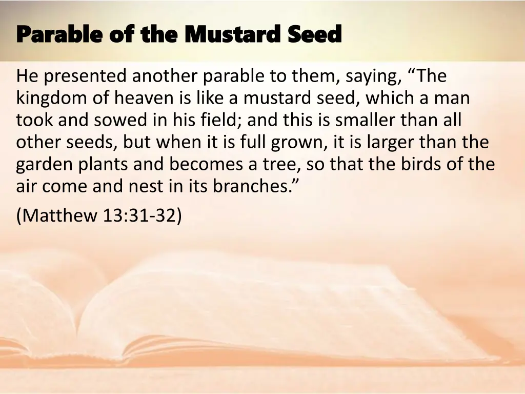 parable of the mustard seed parable