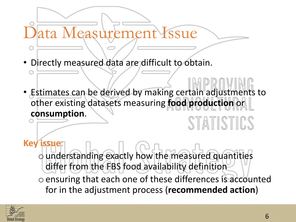 data measurement issue