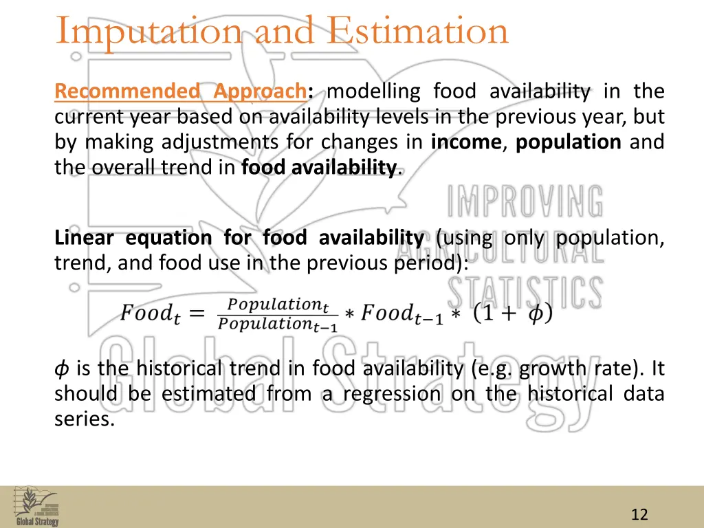 imputation and estimation