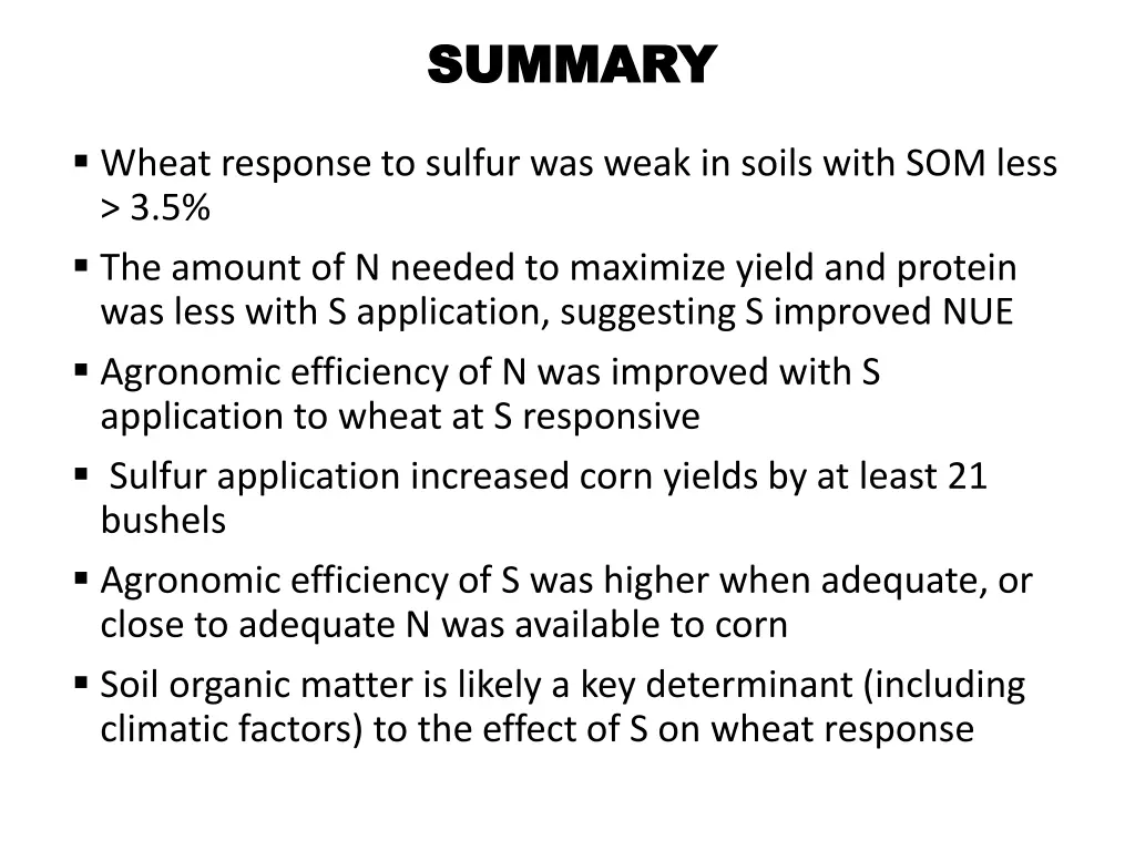 summary summary