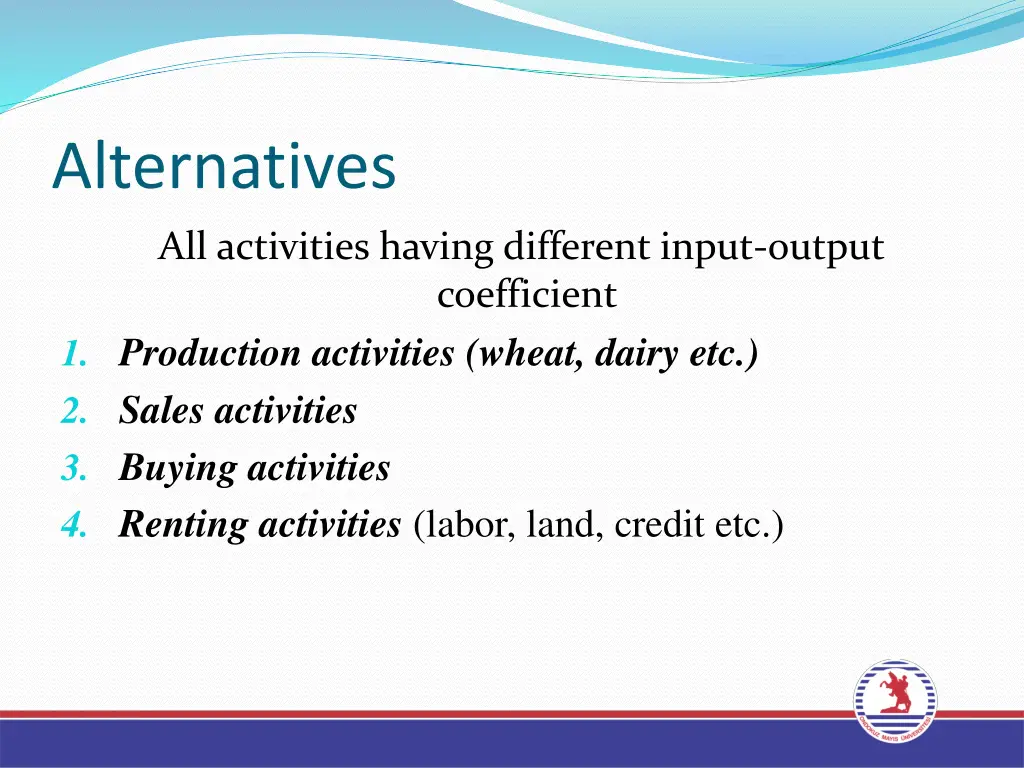 alternatives