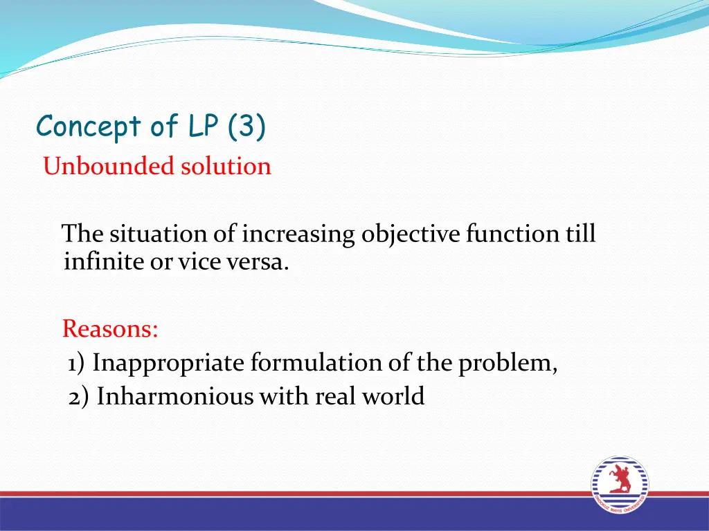 concept of lp 3 unbounded solution