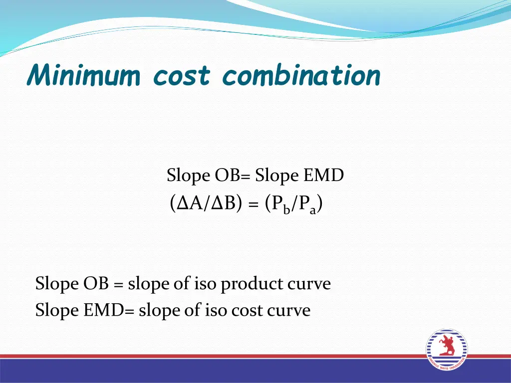 minimum cost combination