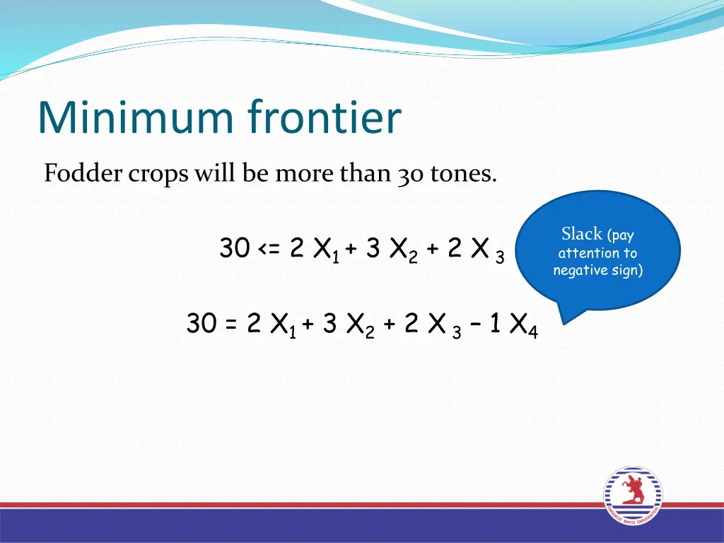 minimum frontier