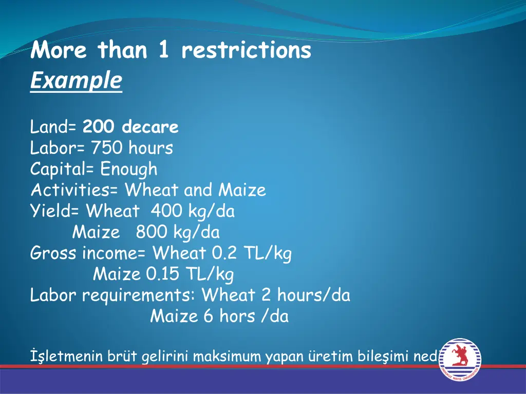 more than 1 restrictions example