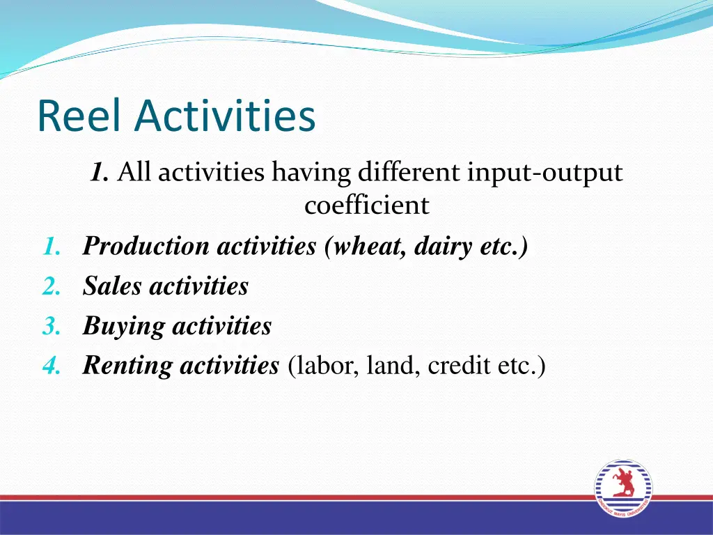 reel activities 1 all activities having different