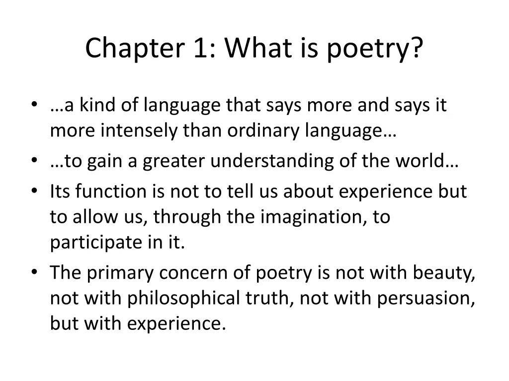 chapter 1 what is poetry