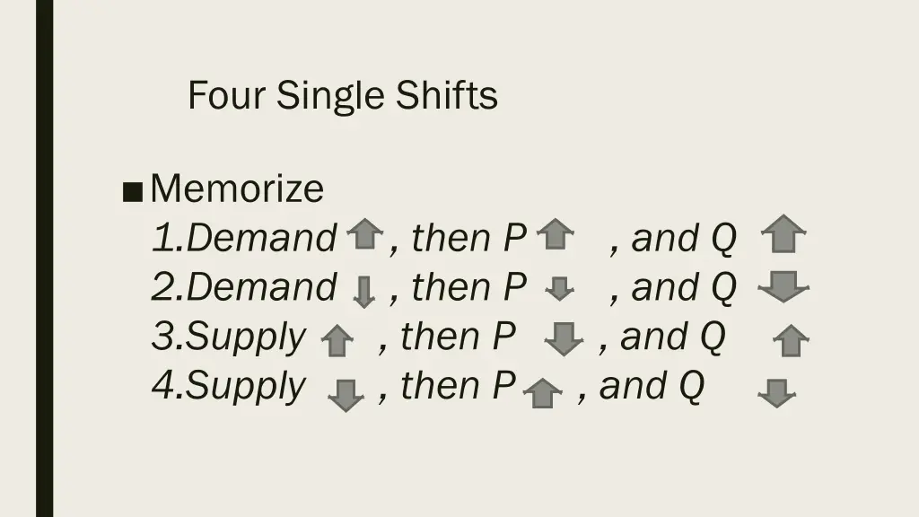 four single shifts