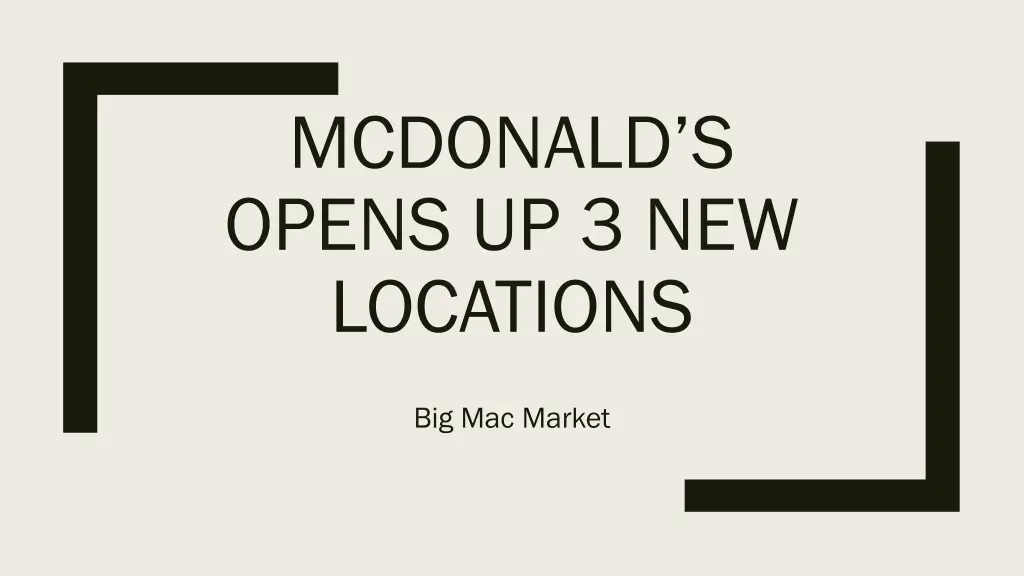 mcdonald s opens up 3 new locations