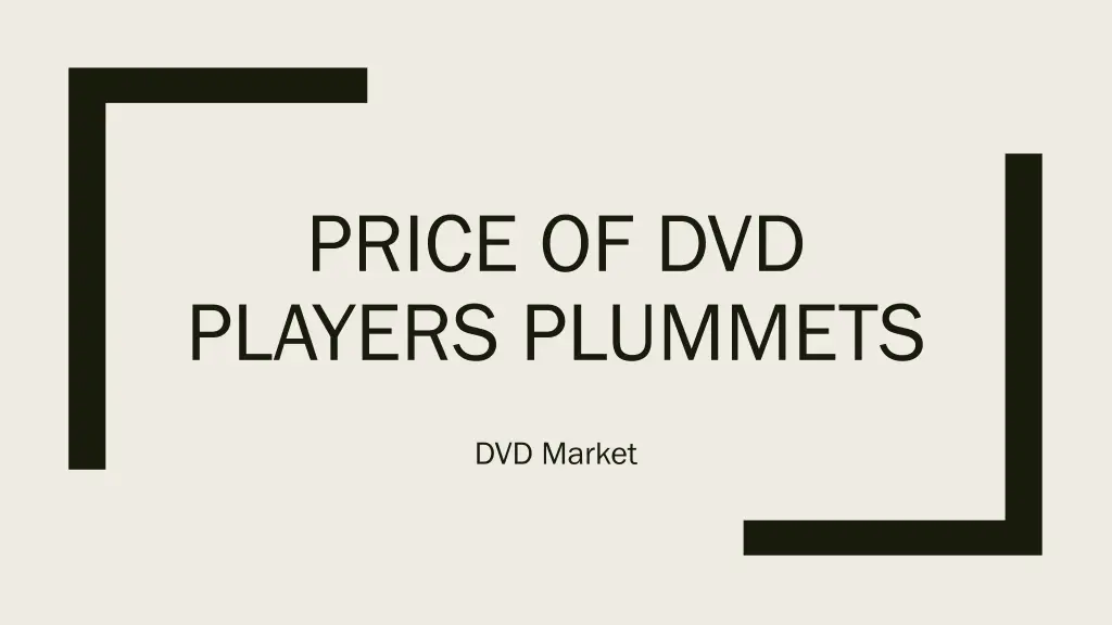 price of dvd players plummets