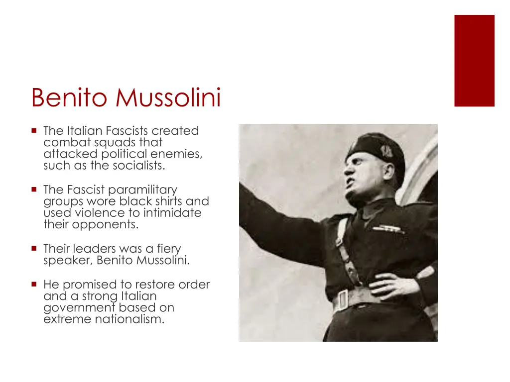 benito mussolini