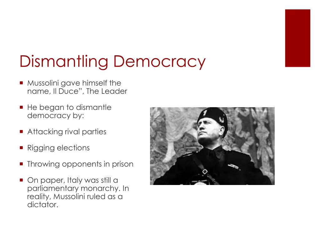 dismantling democracy