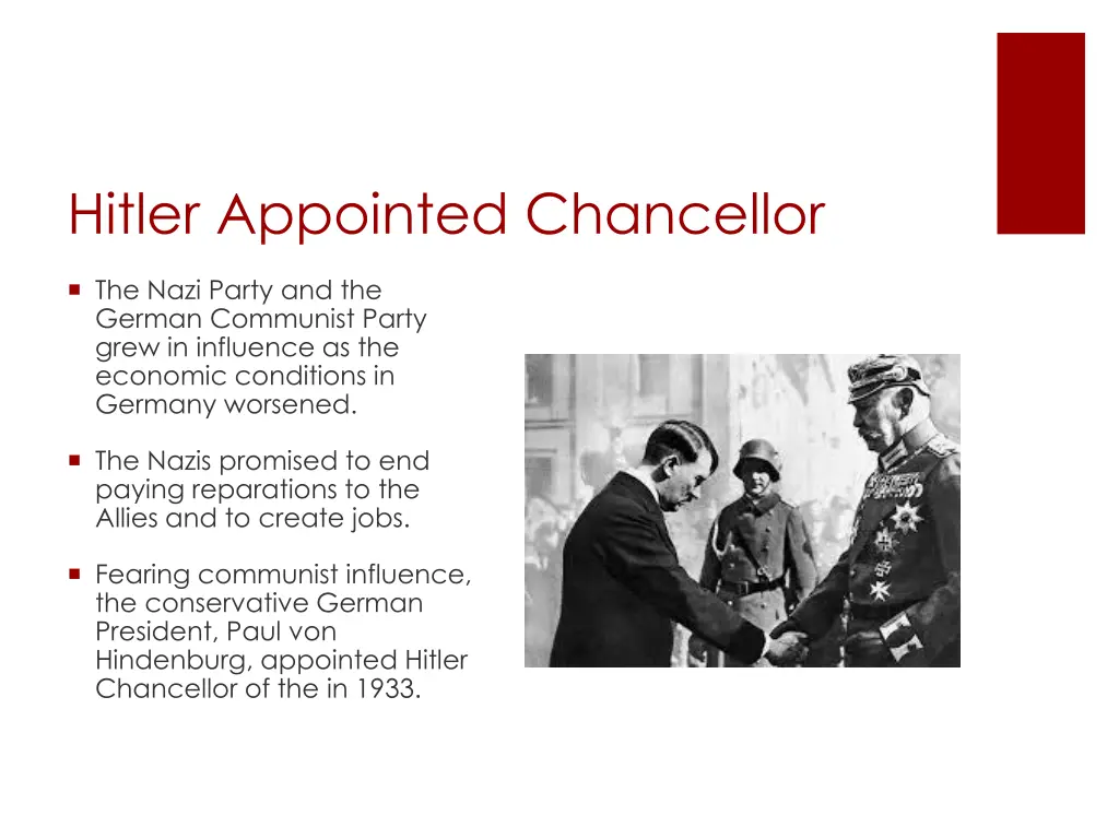 hitler appointed chancellor