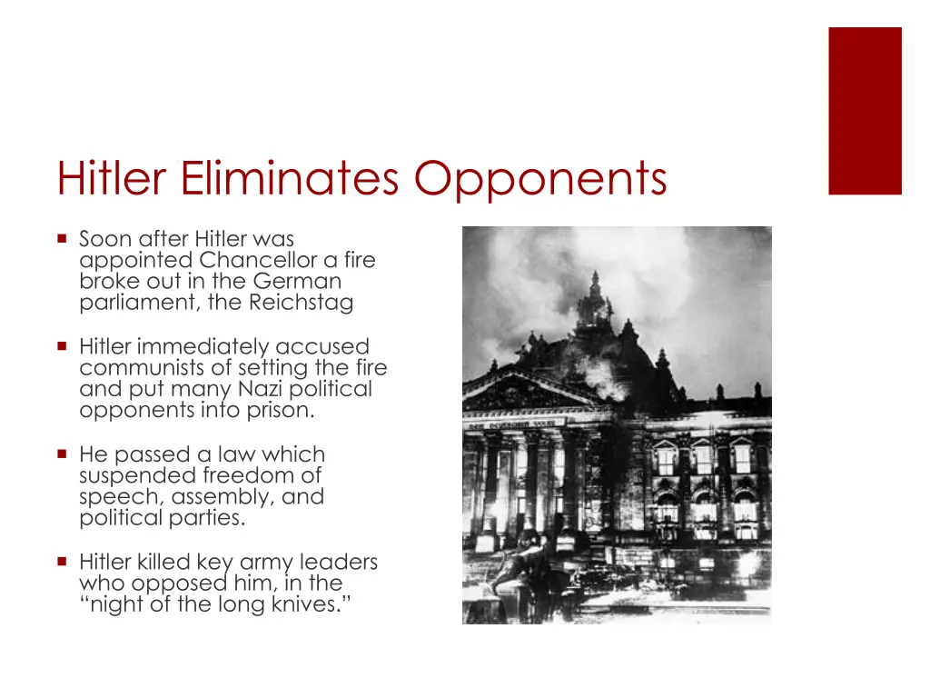 hitler eliminates opponents