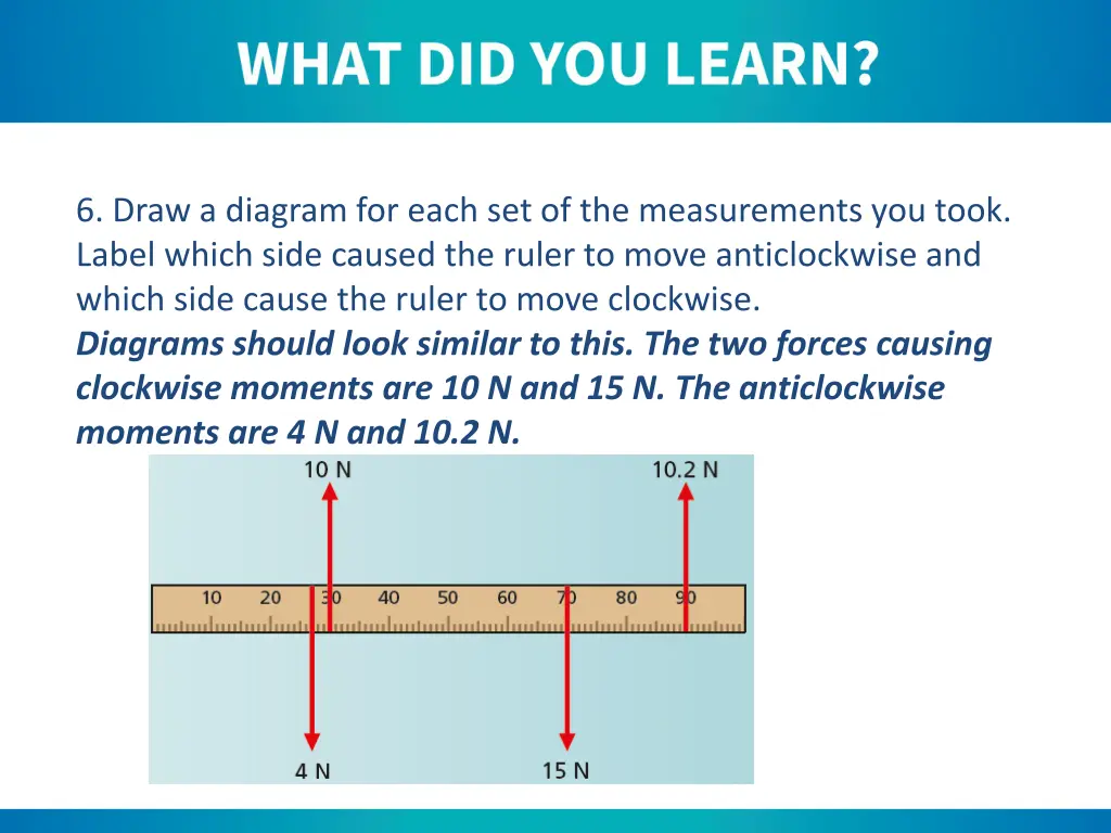 6 draw a diagram for each set of the measurements