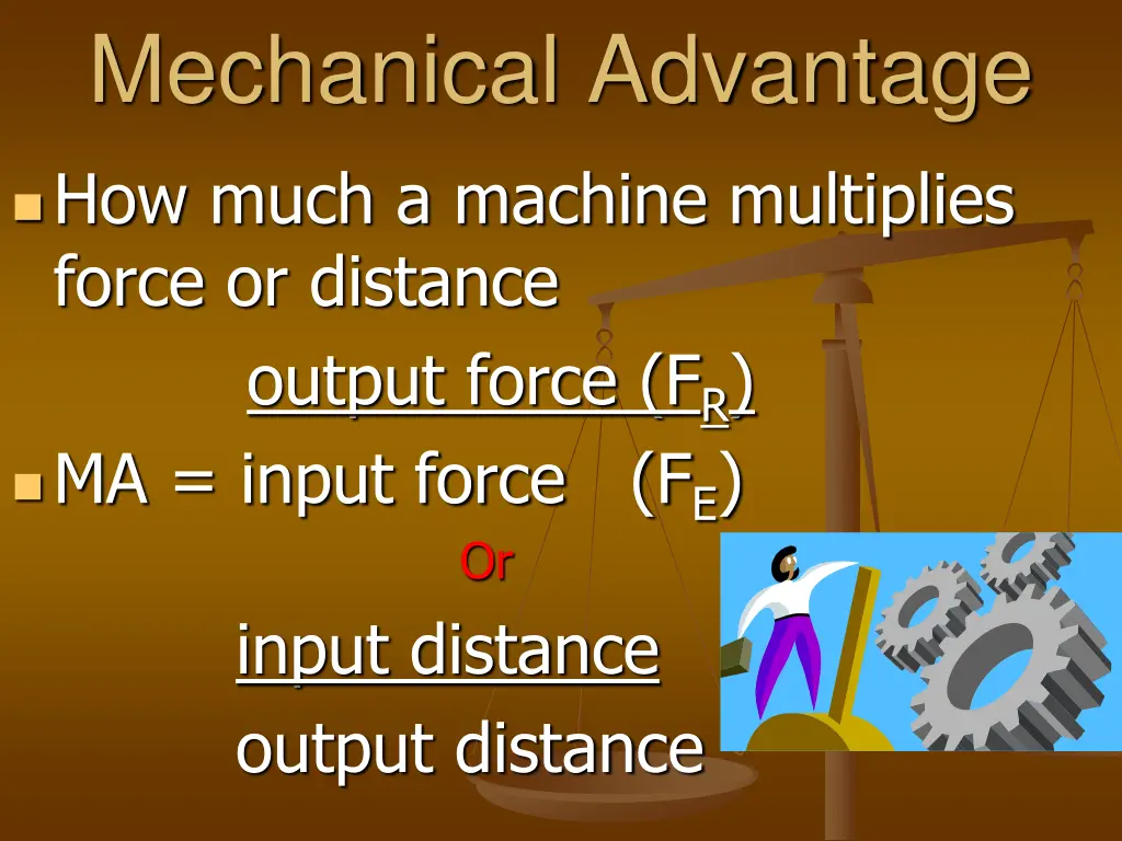 mechanical advantage 1